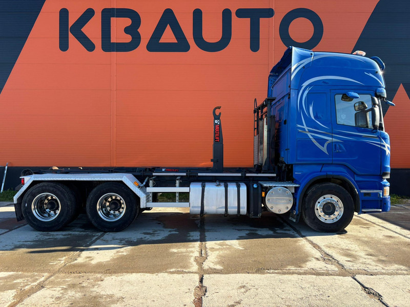Scania R 620 6x4 MULTILIFT 20 ton / L=5400 mm / RETARDER - Horgos rakodó teherautó: 5 kép. Scania R 620 6x4 MULTILIFT 20 ton / L=5400 mm / RETARDER - Horgos rakodó teherautó: 5 kép.
