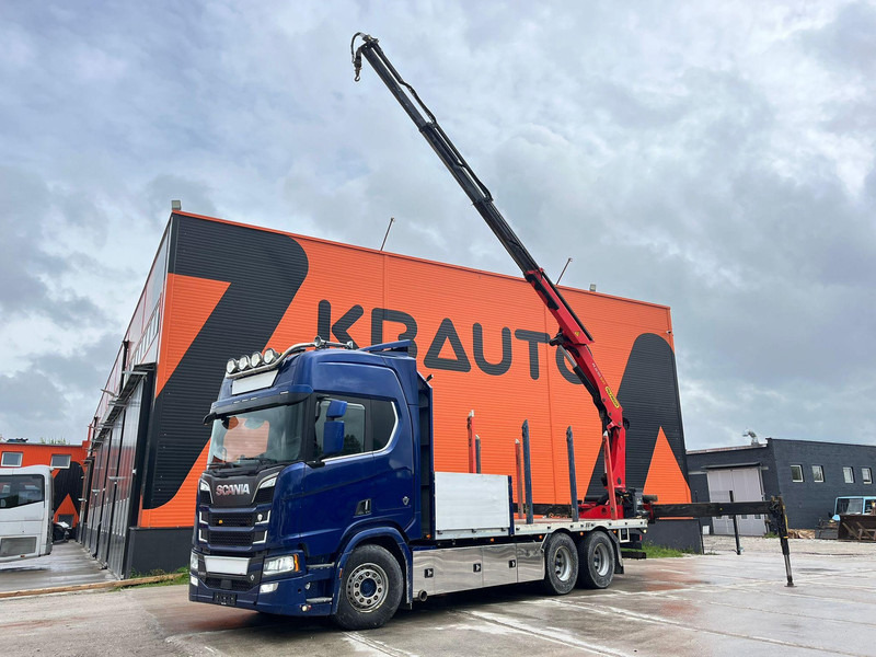 Scania R 650 6x4 PK24001 / PLATFORM L=6800 mm - Platós teherautó, Darus autó: 1 kép. Scania R 650 6x4 PK24001 / PLATFORM L=6800 mm - Platós teherautó, Darus autó: 1 kép.