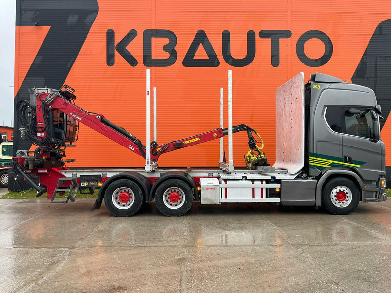 Scania R 650 6x4 RETARDER - Rönkszállító teherautó, Darus autó: 5 kép. Scania R 650 6x4 RETARDER - Rönkszállító teherautó, Darus autó: 5 kép.