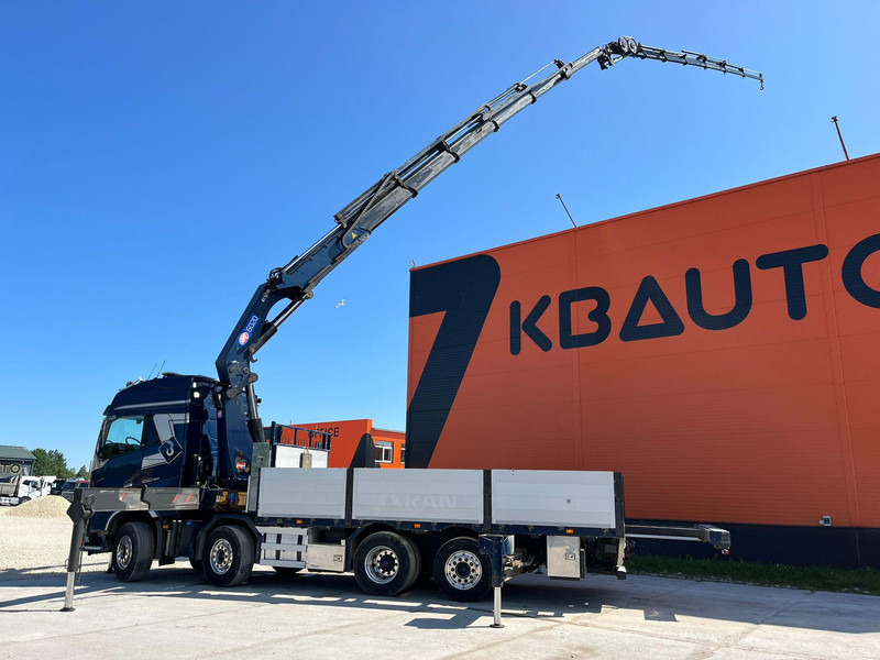 Platós teherautó, Darus autó Volvo FH 16 650 8x2*6 HMF 6020K-RC + JIB / PLATFORM L=6344 mm: 8 kép.