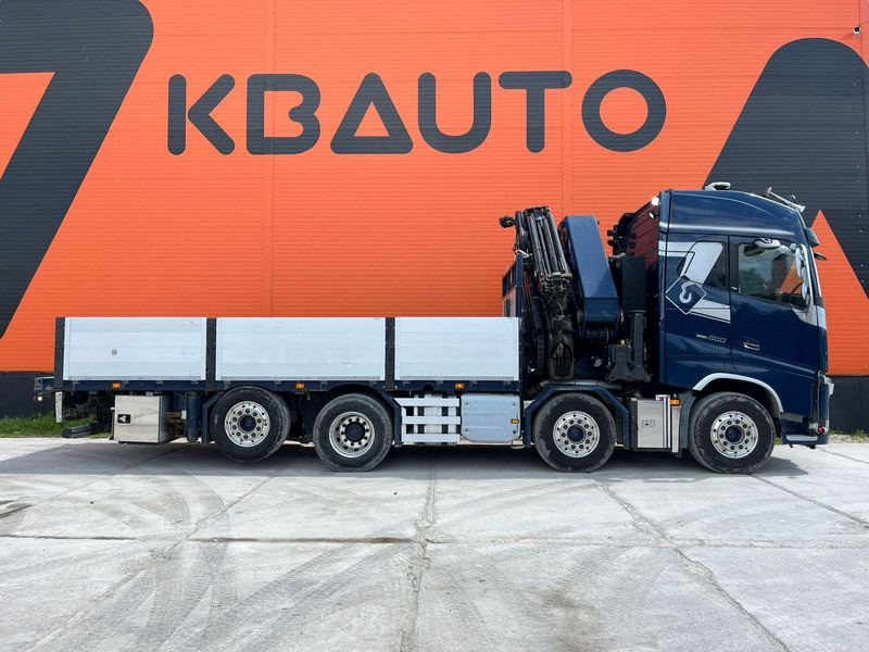 Volvo FH 16 650 8x2*6 HMF 6020K-RC + JIB / PLATFORM L=6344 mm - Platós teherautó, Darus autó: 5 kép. Volvo FH 16 650 8x2*6 HMF 6020K-RC + JIB / PLATFORM L=6344 mm - Platós teherautó, Darus autó: 5 kép.