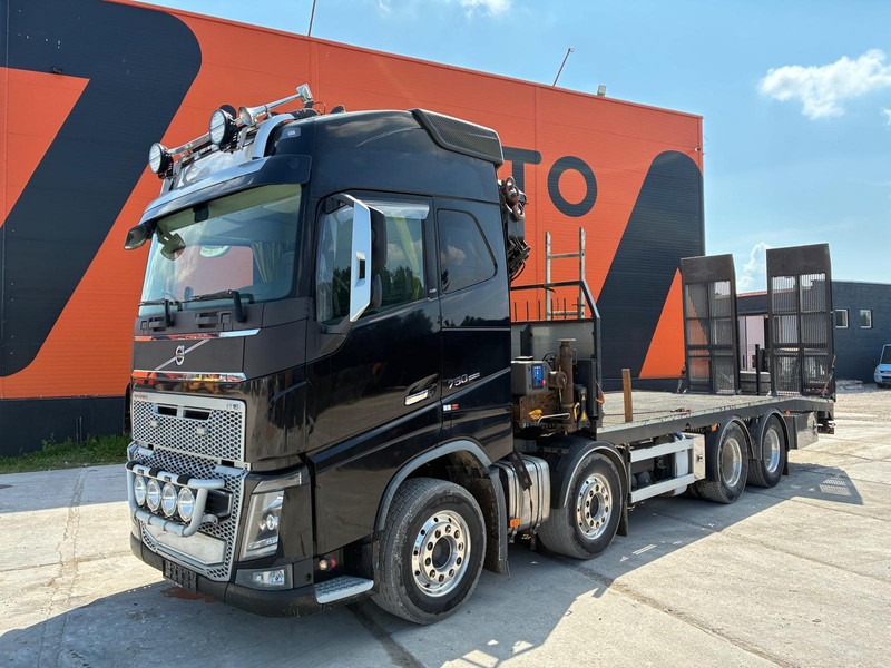 Volvo FH 16 750 8x4 HMF2620K-5 / WINCH / PLATFORM L=7100 mm - Platós teherautó, Darus autó: 2 kép. Volvo FH 16 750 8x4 HMF2620K-5 / WINCH / PLATFORM L=7100 mm - Platós teherautó, Darus autó: 2 kép.