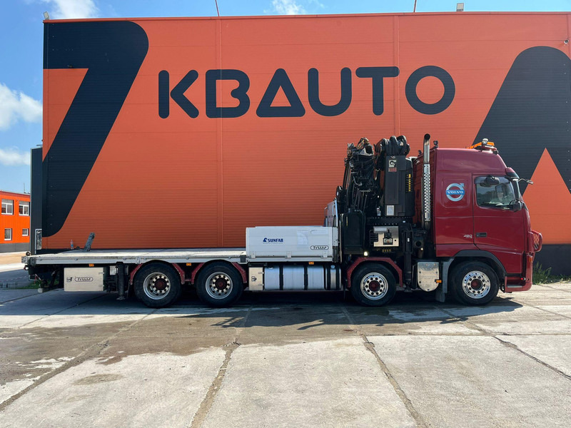 Volvo FH 480 8x4 HIAB 1055E-8 / WINCH / PLATFORM L=6928 mm - Platós teherautó, Darus autó: 5 kép. Volvo FH 480 8x4 HIAB 1055E-8 / WINCH / PLATFORM L=6928 mm - Platós teherautó, Darus autó: 5 kép.