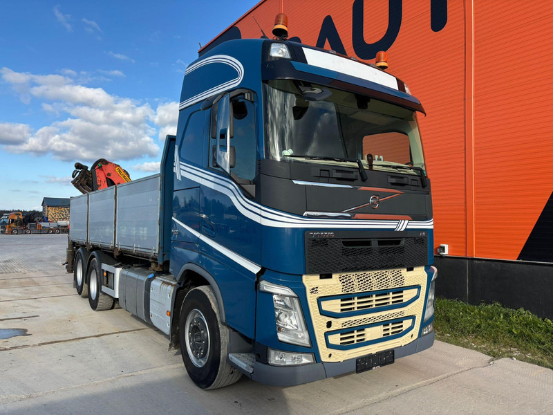 Volvo FH 500 6x2 PALFINGER PK 23001 EH / PLATFORM L=6192 mm - Platós teherautó, Darus autó: 4 kép. Volvo FH 500 6x2 PALFINGER PK 23001 EH / PLATFORM L=6192 mm - Platós teherautó, Darus autó: 4 kép.