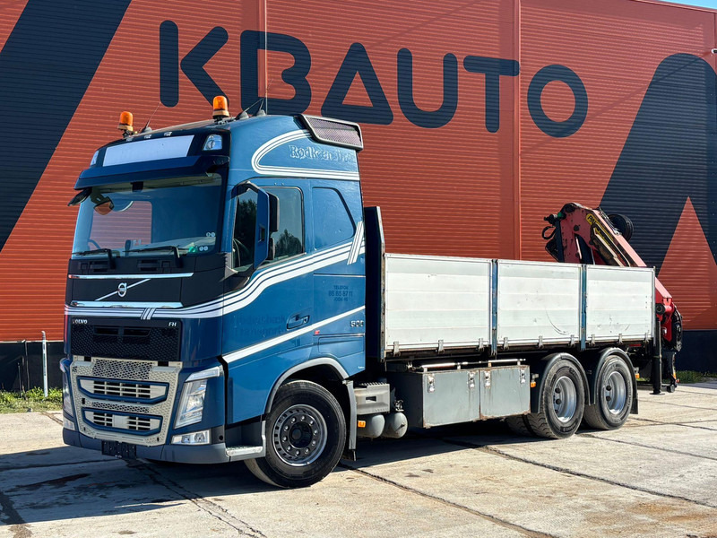 Volvo FH 500 6x2 PALFINGER PK 23001 EH / PLATFORM L=6192 mm - Platós teherautó, Darus autó: 1 kép. Volvo FH 500 6x2 PALFINGER PK 23001 EH / PLATFORM L=6192 mm - Platós teherautó, Darus autó: 1 kép.