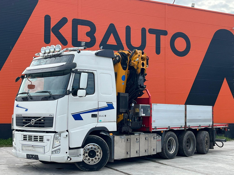 Volvo FH 540 8x4*4 EFFER 525/6S + JIB + WINCH / PLATFORM L=6216 mm - Platós teherautó, Darus autó: 2 kép. Volvo FH 540 8x4*4 EFFER 525/6S + JIB + WINCH / PLATFORM L=6216 mm - Platós teherautó, Darus autó: 2 kép.