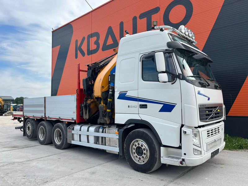 Volvo FH 540 8x4*4 EFFER 525/6S + JIB + WINCH / PLATFORM L=6216 mm - Platós teherautó, Darus autó: 4 kép. Volvo FH 540 8x4*4 EFFER 525/6S + JIB + WINCH / PLATFORM L=6216 mm - Platós teherautó, Darus autó: 4 kép.