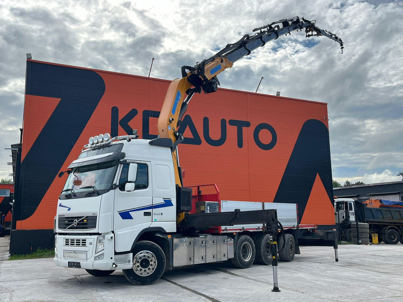Volvo FH 540 8x4*4 EFFER 525/6S + JIB + WINCH / PLATFORM L=6216 mm - Platós teherautó, Darus autó: 1 kép. Volvo FH 540 8x4*4 EFFER 525/6S + JIB + WINCH / PLATFORM L=6216 mm - Platós teherautó, Darus autó: 1 kép.