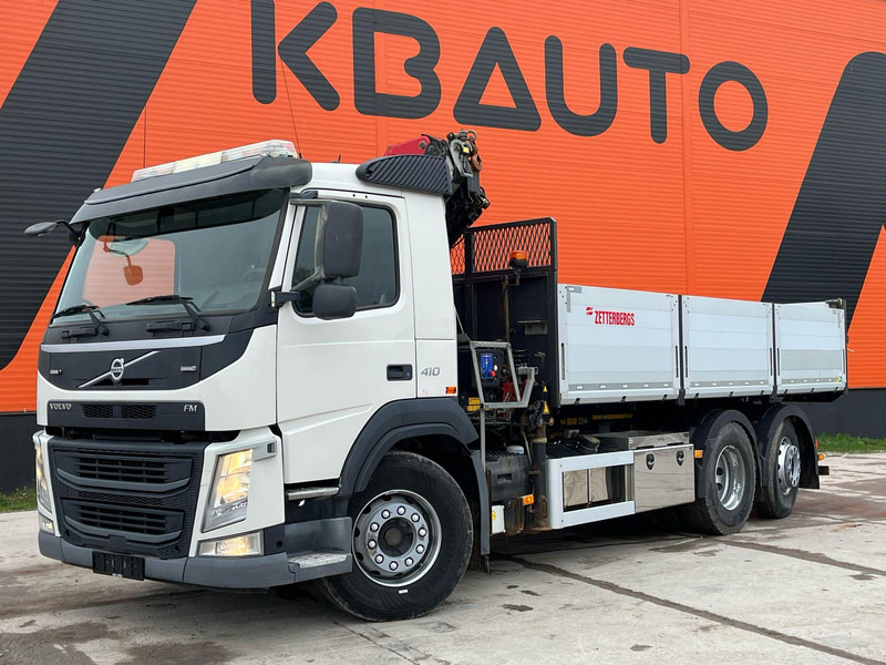 Volvo FM 410 6x2*4 HMF 1120-K4 / TIPPER BOX L=5573 mm - Billenőplatós teherautó, Darus autó: 2 kép. Volvo FM 410 6x2*4 HMF 1120-K4 / TIPPER BOX L=5573 mm - Billenőplatós teherautó, Darus autó: 2 kép.