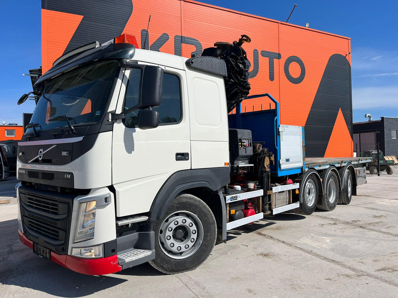 Volvo FM 460 8x2*6 HIAB 302E-6 / PLATFORM L=6721 mm - Platós teherautó, Darus autó: 2 kép. Volvo FM 460 8x2*6 HIAB 302E-6 / PLATFORM L=6721 mm - Platós teherautó, Darus autó: 2 kép.