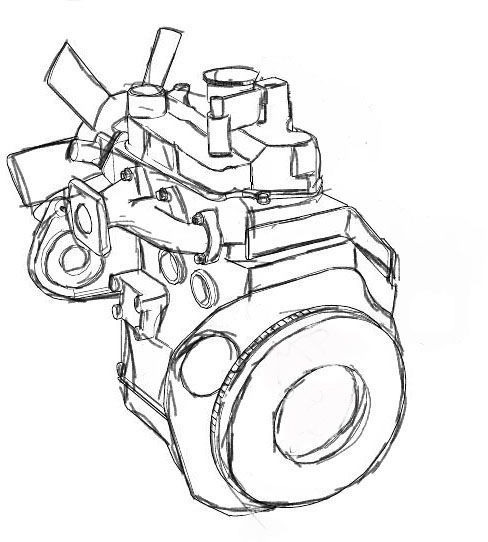 Komatsu 4D84 - Motor - Építőipari gépek: 1 kép. Komatsu 4D84 - Motor - Építőipari gépek: 1 kép.