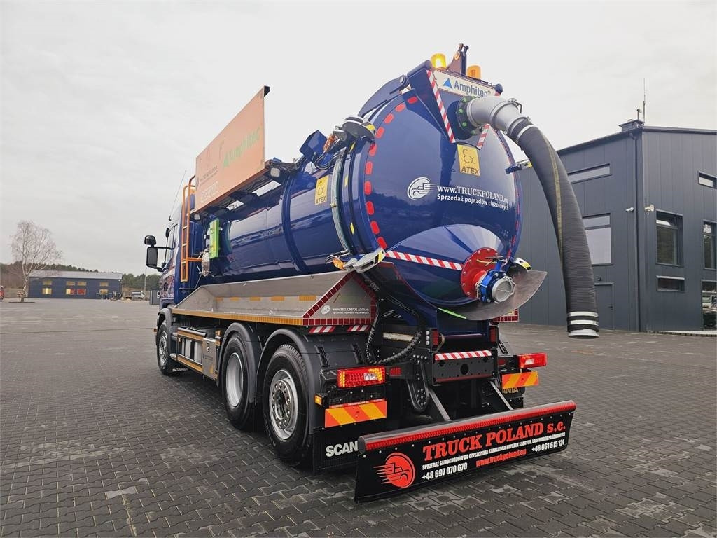 Scania Amphitec VORTEX ATEX EURO 6 vacuum suction loader - Szippantós autó: 4 kép. Scania Amphitec VORTEX ATEX EURO 6 vacuum suction loader - Szippantós autó: 4 kép.