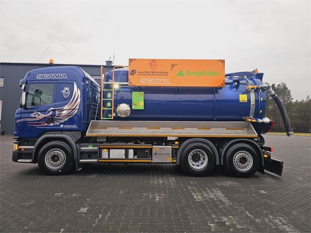 Scania Amphitec VORTEX ATEX EURO 6 vacuum suction loader - Szippantós autó: 3 kép. Scania Amphitec VORTEX ATEX EURO 6 vacuum suction loader - Szippantós autó: 3 kép.