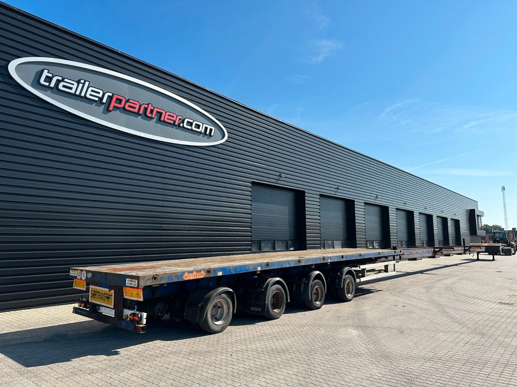 Nooteboom 4 achs tele / 3 x ausziehbar / 48.000 mm - Platós félpótkocsi: 1 kép. Nooteboom 4 achs tele / 3 x ausziehbar / 48.000 mm - Platós félpótkocsi: 1 kép.