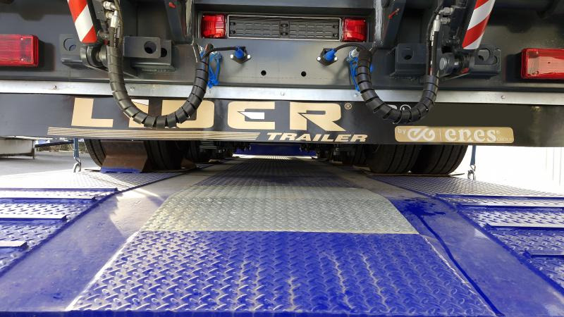 Új Félpótkocsi mélybölcsős Lider trailer (Export Afrique) Porte-Char lames 4 essieux: 13 kép.