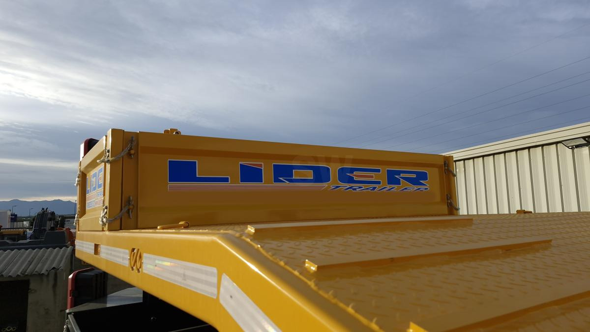 Új Félpótkocsi mélybölcsős Lider trailer (Export Afrique) Porte-Char lames 4 essieux: 12 kép.