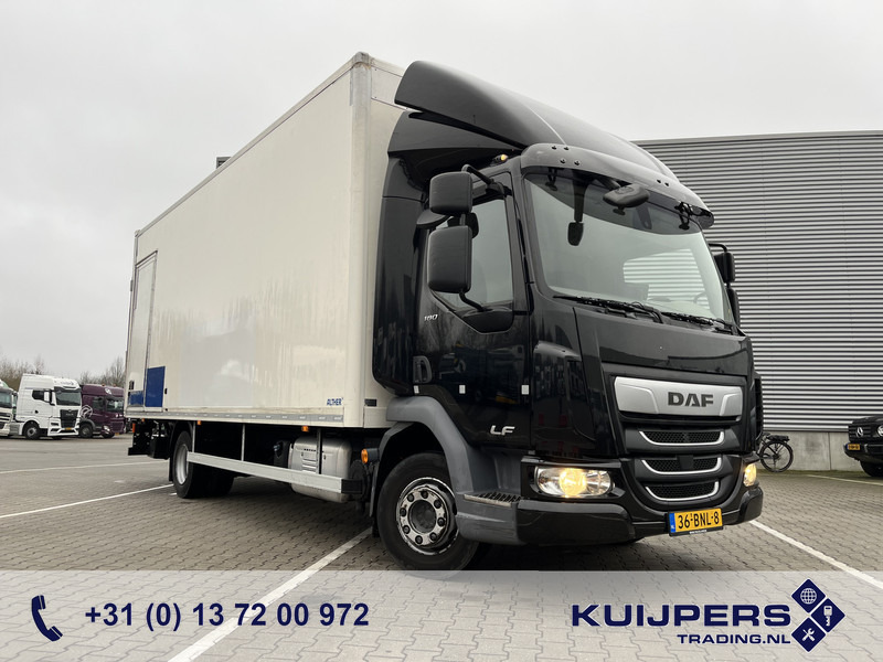 DAF LF 180 FA Euro 6 / 12 Ton / 347 dkm / Box / LBW - Dobozos felépítményű teherautó: 1 kép. DAF LF 180 FA Euro 6 / 12 Ton / 347 dkm / Box / LBW - Dobozos felépítményű teherautó: 1 kép.