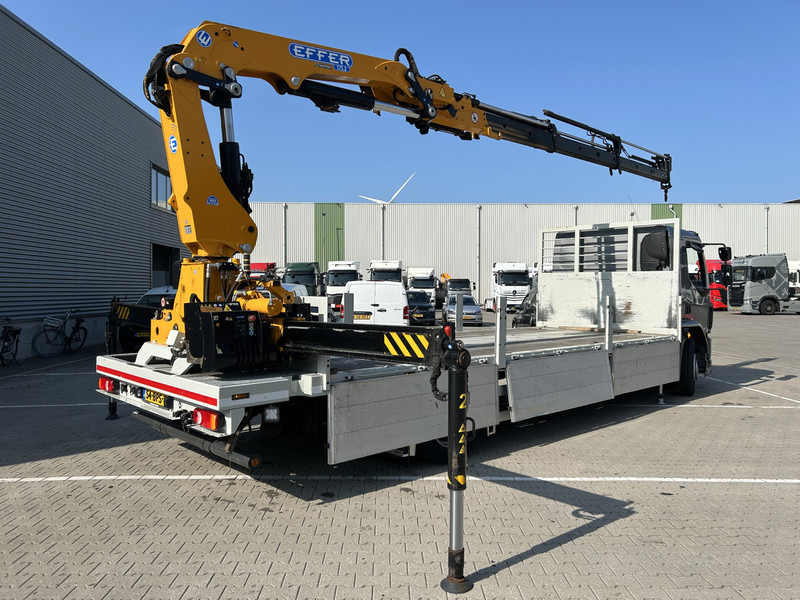 DAF LF 320 FA 19T + Burg BPM 0018 Trailer / Effer 175.2/c3s Crane / NL Combi - Platós teherautó, Darus autó: 2 kép. DAF LF 320 FA 19T + Burg BPM 0018 Trailer / Effer 175.2/c3s Crane / NL Combi - Platós teherautó, Darus autó: 2 kép.