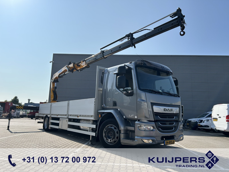 DAF LF 320 FA / Effer 175.2/c3s Crane / 363 dkm / Plateau / APK TUV 08-25 - Darus autó: 1 kép. DAF LF 320 FA / Effer 175.2/c3s Crane / 363 dkm / Plateau / APK TUV 08-25 - Darus autó: 1 kép.