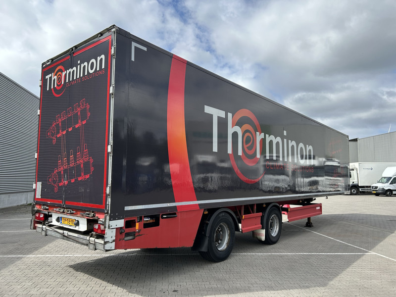 Groenewegen Jumbo DRO-14-18 / Box Trailer / 2x Stuuras / Laadklep / APK 06-26 - Félpótkocsi dobozos: 2 kép. Groenewegen Jumbo DRO-14-18 / Box Trailer / 2x Stuuras / Laadklep / APK 06-26 - Félpótkocsi dobozos: 2 kép.