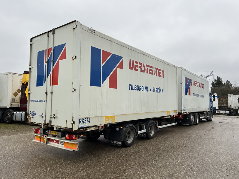 Scania R410 Highline / BDF Box + Wecon AWZ 218 / BDF Box / 448 dkm / NL Truck + Trailer - Cserefelépítményes teherautó: 2 kép. Scania R410 Highline / BDF Box + Wecon AWZ 218 / BDF Box / 448 dkm / NL Truck + Trailer - Cserefelépítményes teherautó: 2 kép.