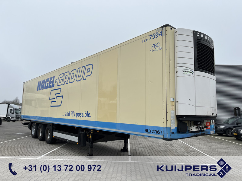 Schmitz Cargobull SCB S3B / Carrier Vector 1950 / BPW Drum / Frigo Box / NL Trailer - Félpótkocsi hűtős: 1 kép. Schmitz Cargobull SCB S3B / Carrier Vector 1950 / BPW Drum / Frigo Box / NL Trailer - Félpótkocsi hűtős: 1 kép.