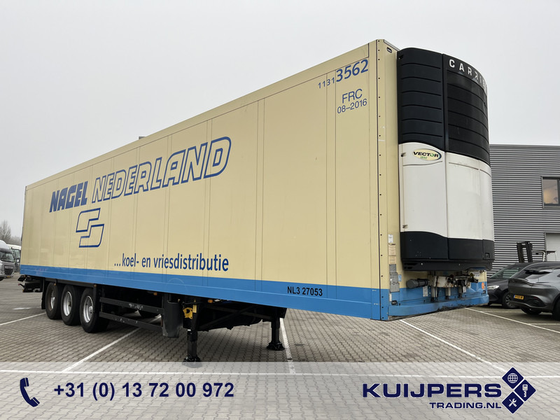 Schmitz Cargobull SKO 24L COOL / Carrier Vector 1850 / BPW Drum / Frigo Box / NL Trailer - Félpótkocsi hűtős: 1 kép. Schmitz Cargobull SKO 24L COOL / Carrier Vector 1850 / BPW Drum / Frigo Box / NL Trailer - Félpótkocsi hűtős: 1 kép.