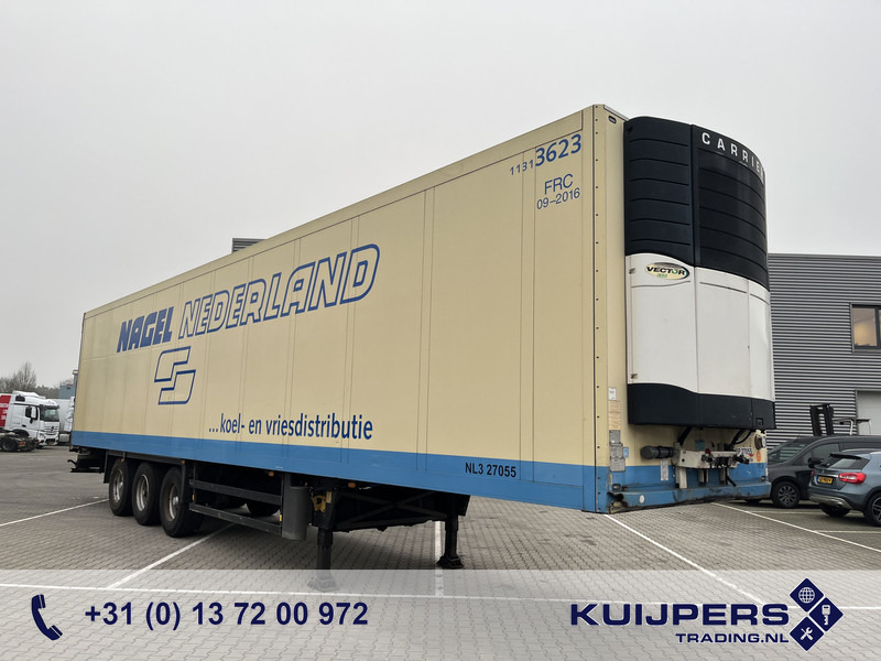 Schmitz Cargobull SKO 24L Cool / Carrier Vector 1850 / BPW Drum / Frigo Box / NL Trailer - Félpótkocsi hűtős: 1 kép. Schmitz Cargobull SKO 24L Cool / Carrier Vector 1850 / BPW Drum / Frigo Box / NL Trailer - Félpótkocsi hűtős: 1 kép.