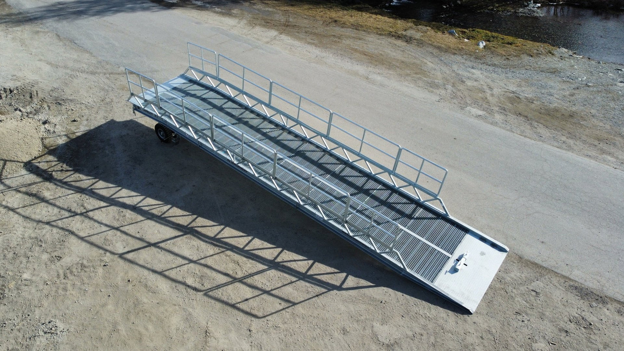 Új Rakodó rámpa AZ RAMP-EASY XL-10 FULL GALVA. WIDE Mobil Galvanizate Loading Ramp With Level Off, 10 t Capacity: 5 kép.