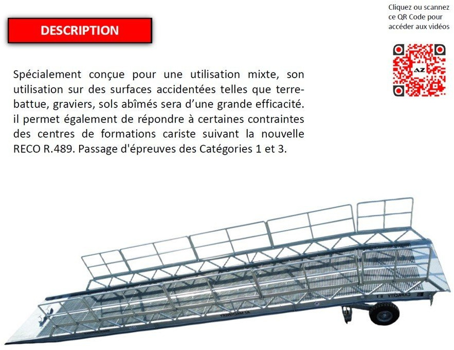 Új Rakodó rámpa AZ RAMP-EASY XL-10 FULL GALVA. WIDE Mobil Galvanizate Loading Ramp With Level Off, 10 t Capacity: 6 kép.