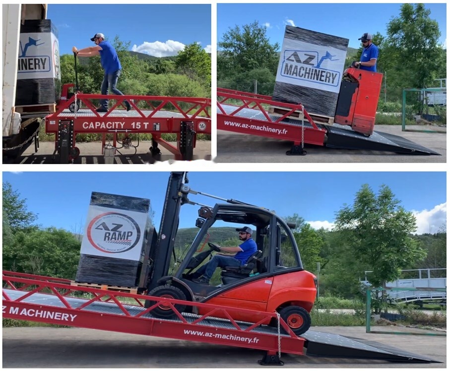 AZ RAMP STAR-10-XL mobile loading ramp - Rakodó rámpa: 1 kép. AZ RAMP STAR-10-XL mobile loading ramp - Rakodó rámpa: 1 kép.