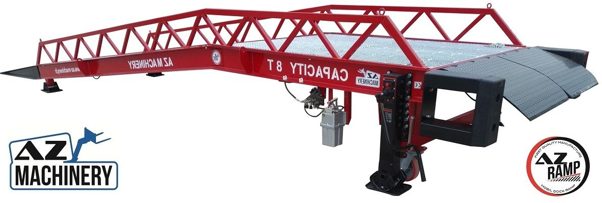 Loading Ramp with with electric tilting bridge - AZ RAMP - STAR- 10T-ZR-E. 10 ton capacity - Rakodó rámpa: 1 kép. Loading Ramp with with electric tilting bridge - AZ RAMP - STAR- 10T-ZR-E. 10 ton capacity - Rakodó rámpa: 1 kép.
