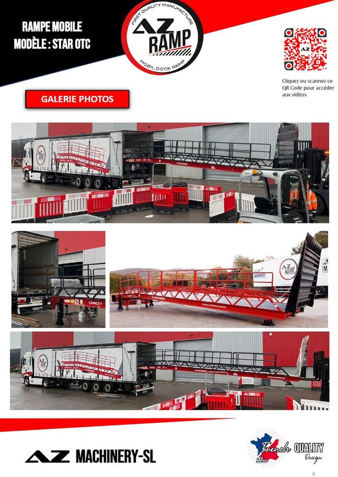 Loading Ramp with with hydraulic folding bridge - AZ RAMP - STAR-OTC- 8T. 8 ton capacity - Rakodó rámpa: 5 kép. Loading Ramp with with hydraulic folding bridge - AZ RAMP - STAR-OTC- 8T. 8 ton capacity - Rakodó rámpa: 5 kép.