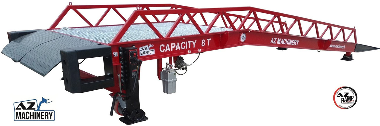 Loading Ramp with with hydraulic tilting bridge - AZ RAMP - STAR- 8T. 8 ton capacity - Rakodó rámpa: 1 kép. Loading Ramp with with hydraulic tilting bridge - AZ RAMP - STAR- 8T. 8 ton capacity - Rakodó rámpa: 1 kép.