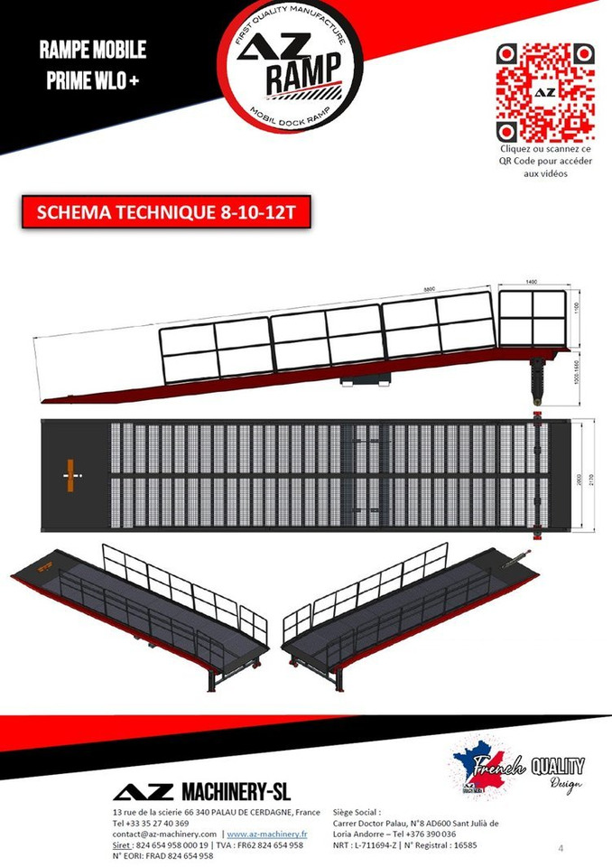 **RENTAL 12-24-36 Month** AZ RAMP-PRIME PRIME WLO + 8 . Industrial Mobil Loading Ramp - Rakodó rámpa: 5 kép. **RENTAL 12-24-36 Month** AZ RAMP-PRIME PRIME WLO + 8 . Industrial Mobil Loading Ramp - Rakodó rámpa: 5 kép.