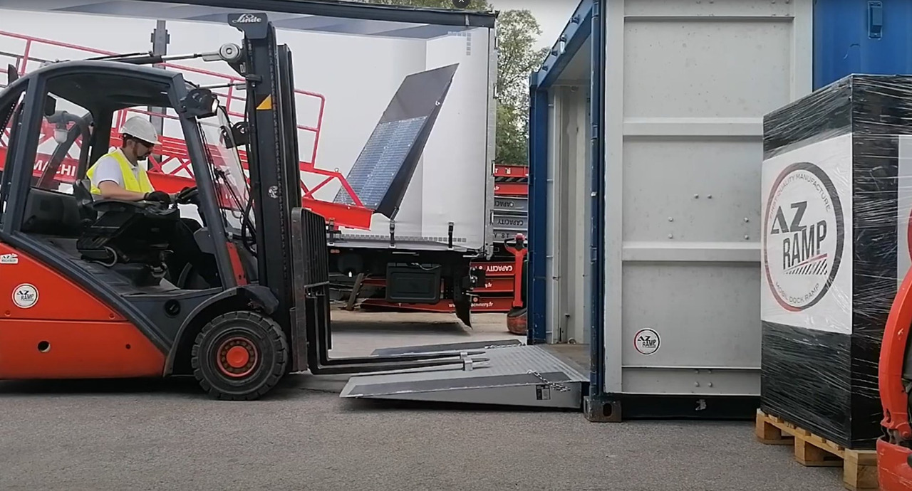 Új Rakodó rámpa container Ramp. AZ RAMP - HCNN-08 INOX. 8 000 Kg: 8 kép.