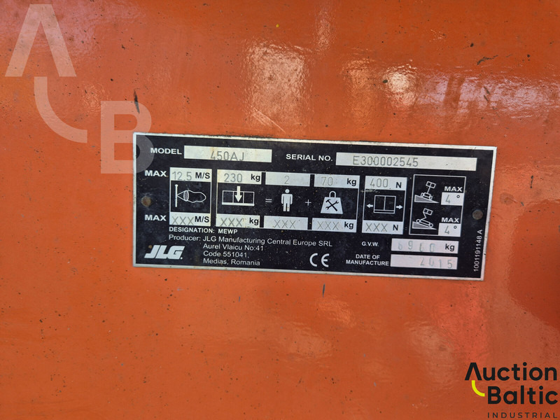 Személyemelő JLG 450 AJ: 20 kép. Személyemelő JLG 450 AJ: 20 kép.