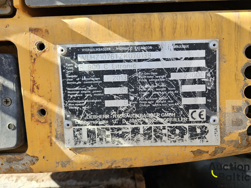 Lánctalpas kotró Liebherr R 900 C Litronic: 19 kép.