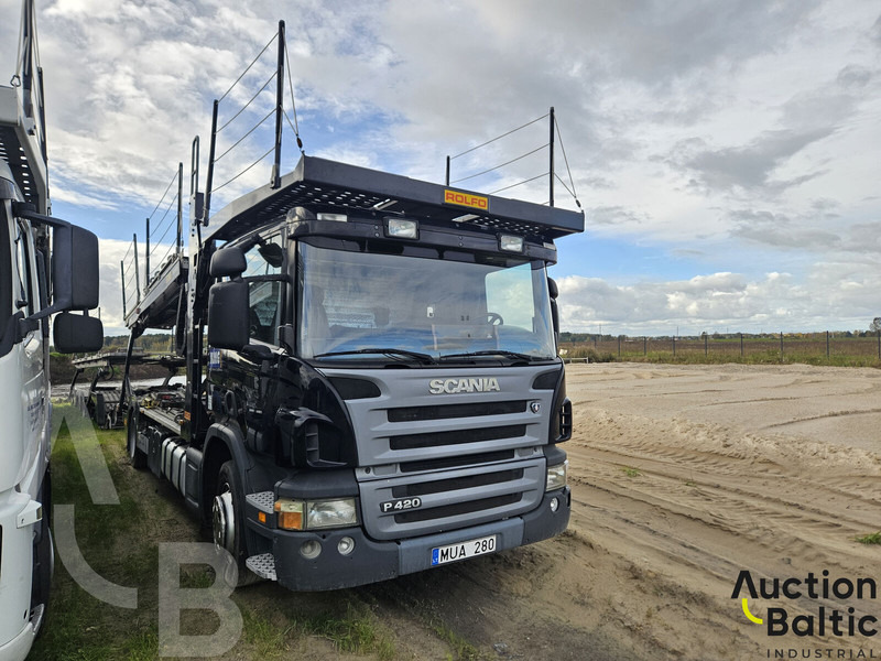 Scania P 420 - Autószállító teherautó: 2 kép. Scania P 420 - Autószállító teherautó: 2 kép.