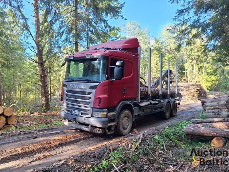 Scania R 480 - Rönkszállító teherautó, Darus autó: 2 kép. Scania R 480 - Rönkszállító teherautó, Darus autó: 2 kép.