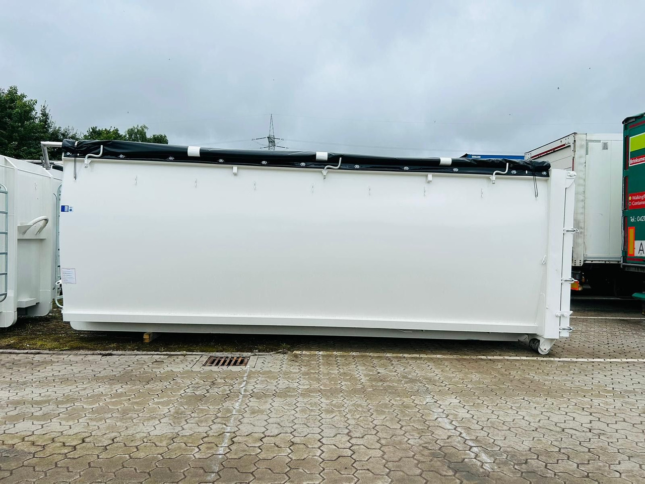 Abroll Container Schlammdicht 35m³ - Multiliftes/ Konténerszállító pótkocsi: 3 kép. Abroll Container Schlammdicht 35m³ - Multiliftes/ Konténerszállító pótkocsi: 3 kép.