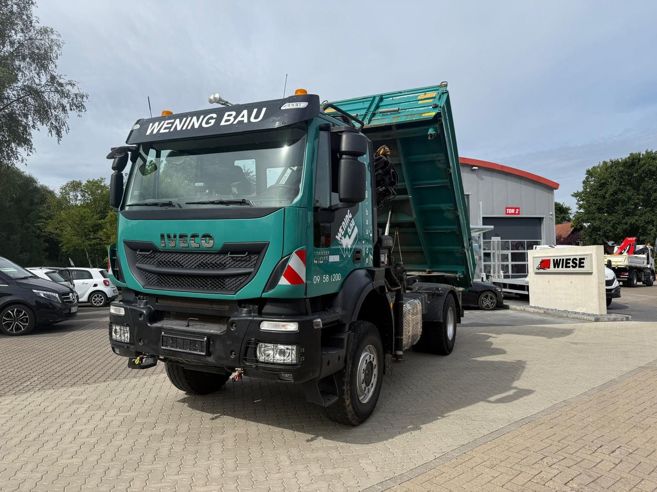 Iveco AD190 T/W Trakker 410 4x4 Allrad Kran KipperHIAB - Billenőplatós teherautó, Darus autó: 5 kép. Iveco AD190 T/W Trakker 410 4x4 Allrad Kran KipperHIAB - Billenőplatós teherautó, Darus autó: 5 kép.