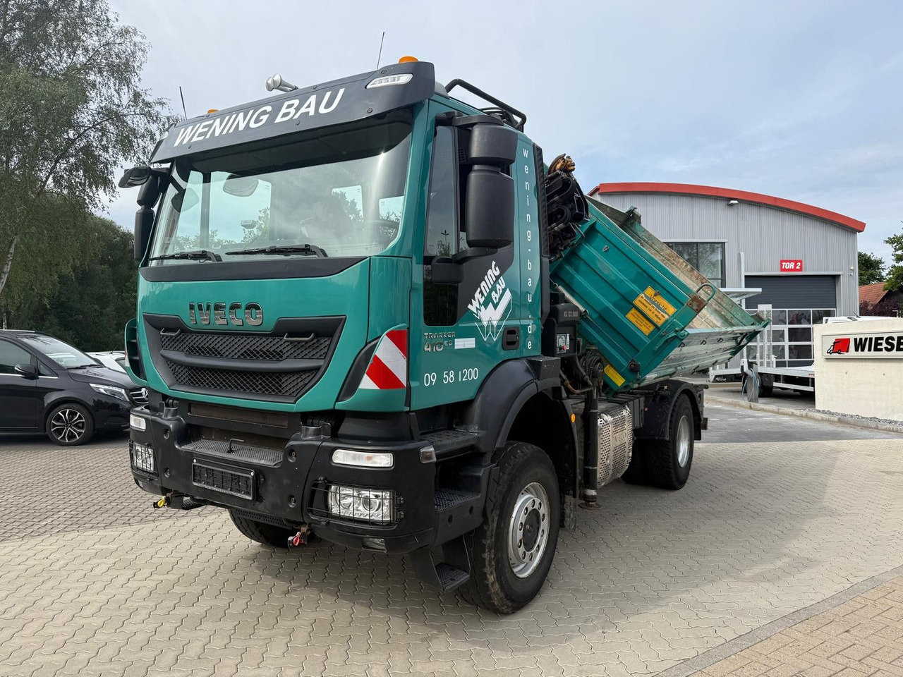 Iveco AD190 T/W Trakker 410 4x4 Allrad Kran KipperHIAB - Billenőplatós teherautó, Darus autó: 1 kép. Iveco AD190 T/W Trakker 410 4x4 Allrad Kran KipperHIAB - Billenőplatós teherautó, Darus autó: 1 kép.