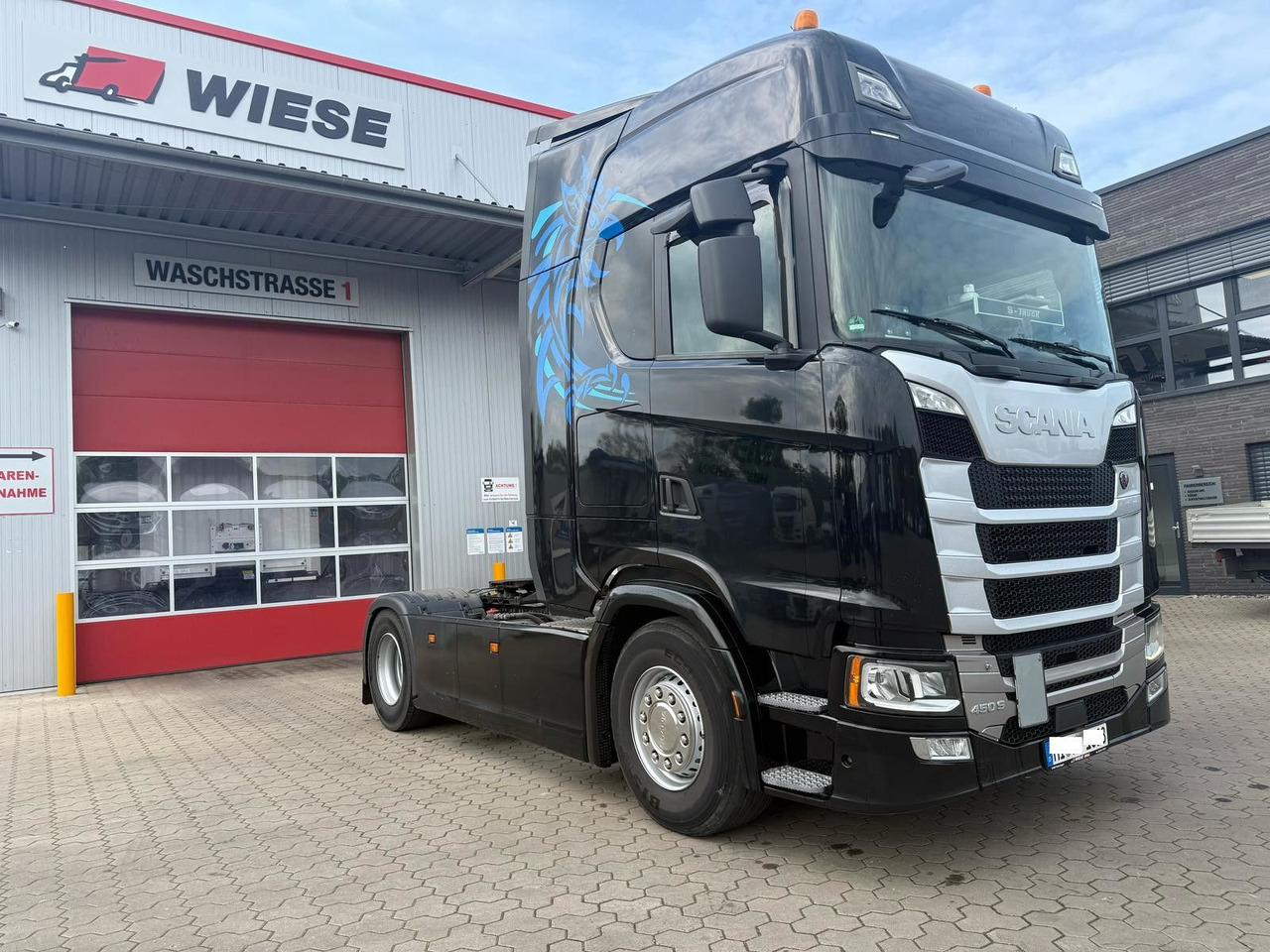 Scania S450 BL mit Schubboden Hydraulik TÜV Neu - Nyergesvontató: 1 kép. Scania S450 BL mit Schubboden Hydraulik TÜV Neu - Nyergesvontató: 1 kép.