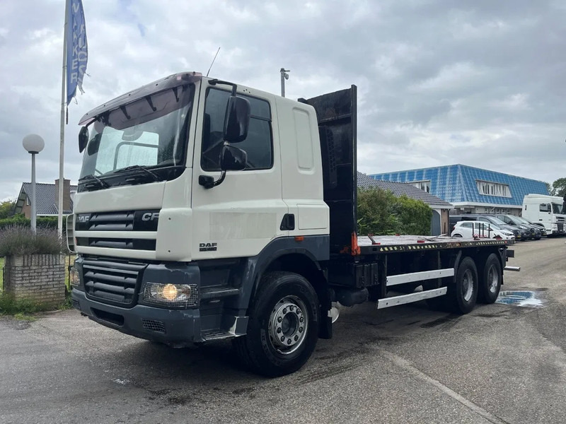 DAF CF 85.460 6X4 FULL STEEL SPRING MANUAL GEARBOX - Platós teherautó: 1 kép. DAF CF 85.460 6X4 FULL STEEL SPRING MANUAL GEARBOX - Platós teherautó: 1 kép.