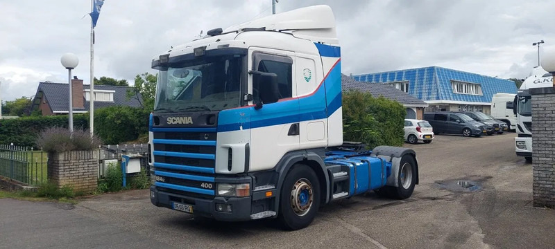 Scania R124-400 4x2 TRUCKHEAD + KIPPER HYDRAULIC + AIRO + RETARDER - Nyergesvontató: 1 kép. Scania R124-400 4x2 TRUCKHEAD + KIPPER HYDRAULIC + AIRO + RETARDER - Nyergesvontató: 1 kép.