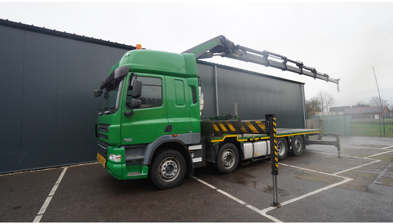 DAF CF 85.410 8X2 OPEN BOX WITH PALFINGER 42502 CRANE - Darus autó: 2 kép. DAF CF 85.410 8X2 OPEN BOX WITH PALFINGER 42502 CRANE - Darus autó: 2 kép.