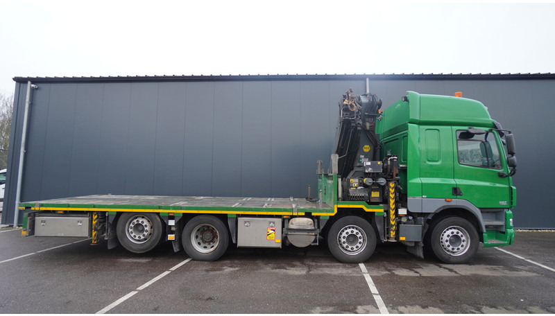 DAF CF 85.410 8X2 OPEN BOX WITH PALFINGER 42502 CRANE - Darus autó: 4 kép. DAF CF 85.410 8X2 OPEN BOX WITH PALFINGER 42502 CRANE - Darus autó: 4 kép.