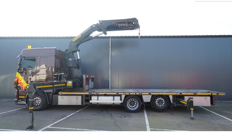 DAF XF 460 6X2 FLATBED TRUCK WITH PALFINGER PK 50002 CRANE - Darus autó: 1 kép. DAF XF 460 6X2 FLATBED TRUCK WITH PALFINGER PK 50002 CRANE - Darus autó: 1 kép.