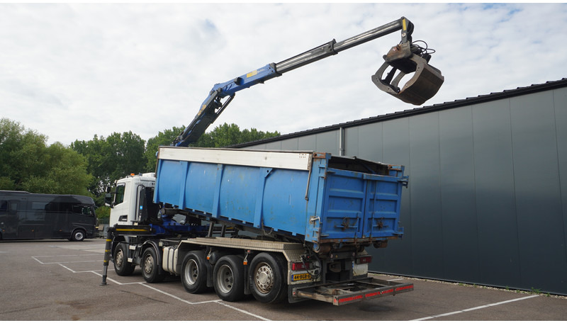 Scania G 490 10X4 CABLE SYSTEM TRUCK WITH PALFINGER Q180Z95TR CRANE - Darus autó: 3 kép. Scania G 490 10X4 CABLE SYSTEM TRUCK WITH PALFINGER Q180Z95TR CRANE - Darus autó: 3 kép.